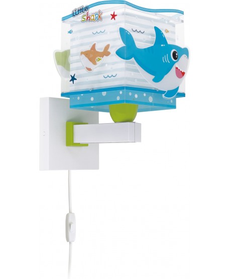 Aplique de pared infantil Little Shark Pequeño Tiburón