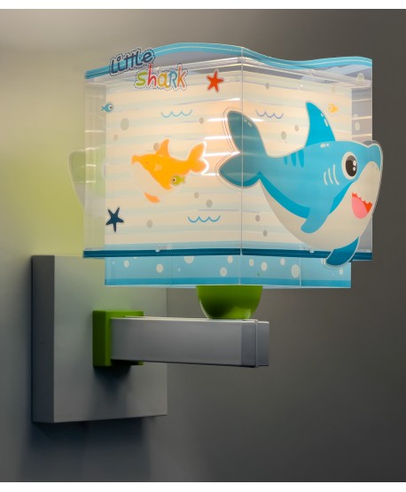 Aplique de pared infantil Little Shark Pequeño Tiburón