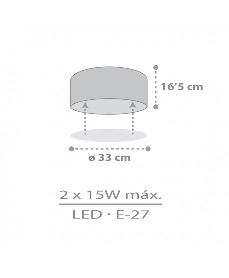 Plafon de teto infantil Star Light Estrela branco