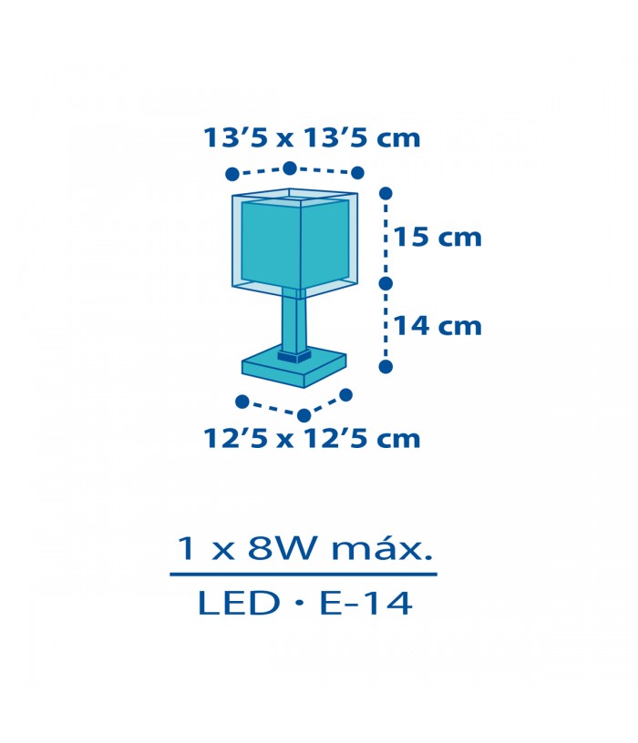 Lámpara de mesa infantil Petit Marin