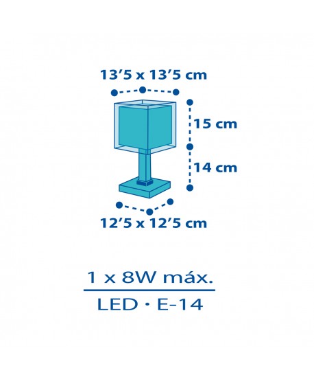 Lámpara de mesa infantil Petit Marin