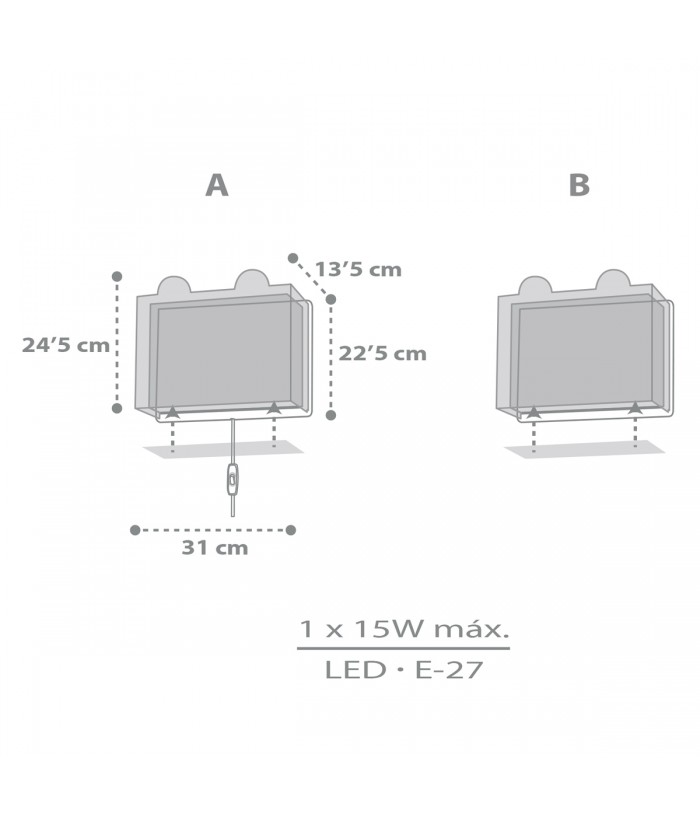 Wall lamp Little Teddy