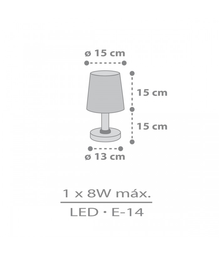 Lámpara de mesa Star Light Estrella blanca