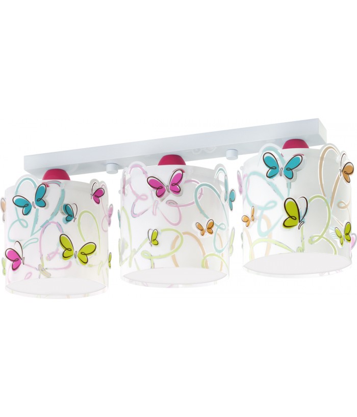 Plafonnier à 3 lampes Butterfly Papillon