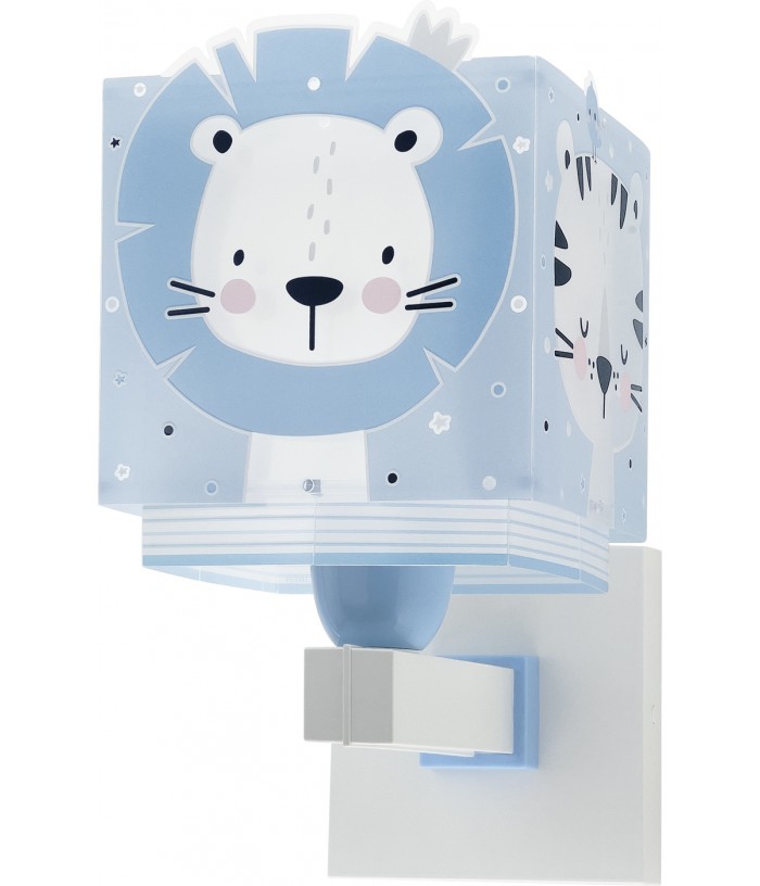 Aplique de pared infantil Baby Jungle animales bosque azul