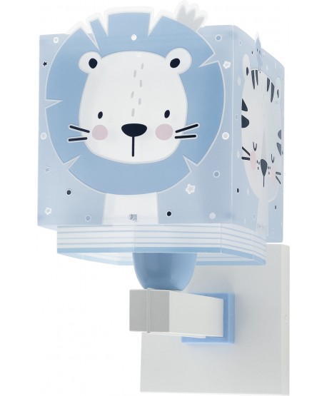 Aplique de pared infantil Baby Jungle animales bosque azul