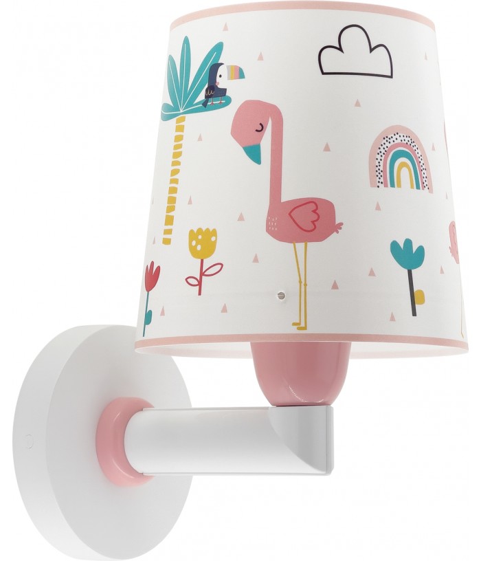 Aplique de pared infantil Flamingo Flamenco