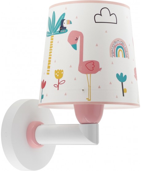 Aplique de pared infantil Flamingo Flamenco