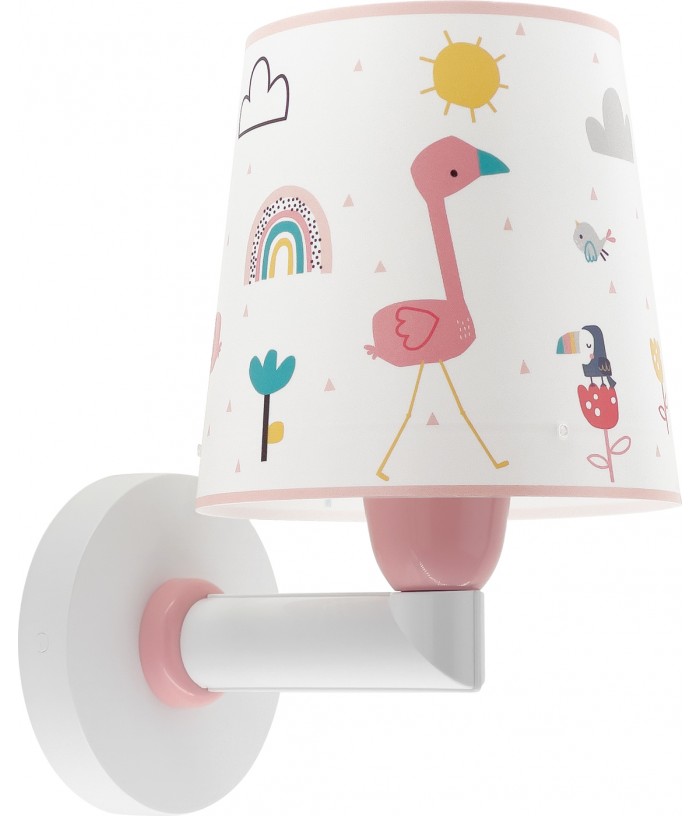 Aplique de pared infantil Flamingo Flamenco