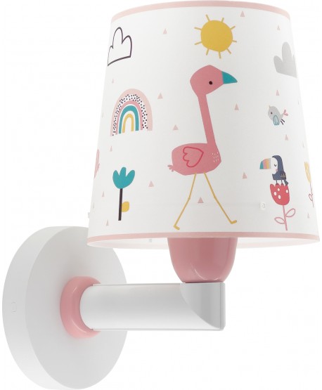 Aplique de pared infantil Flamingo Flamenco