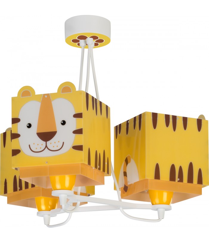 Lámpara de techo 3 luces infantil Little Tiger Pequeño Tigre