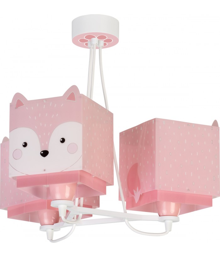 Lampada da soffitto a sospensione per bambini 3 luci Little Fox Piccola Volpe