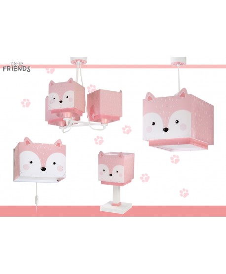 Lampada da soffitto a sospensione per bambini 3 luci Little Fox Piccola Volpe