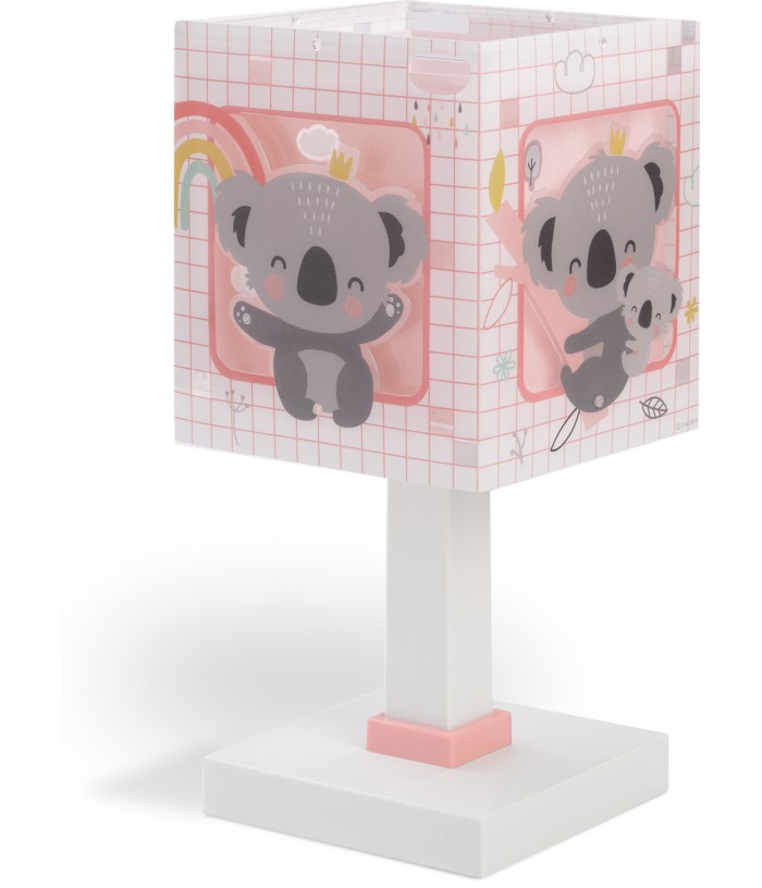 Lampada da comodino per bambini Koala rosa