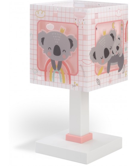 Lampada da comodino per bambini Koala rosa