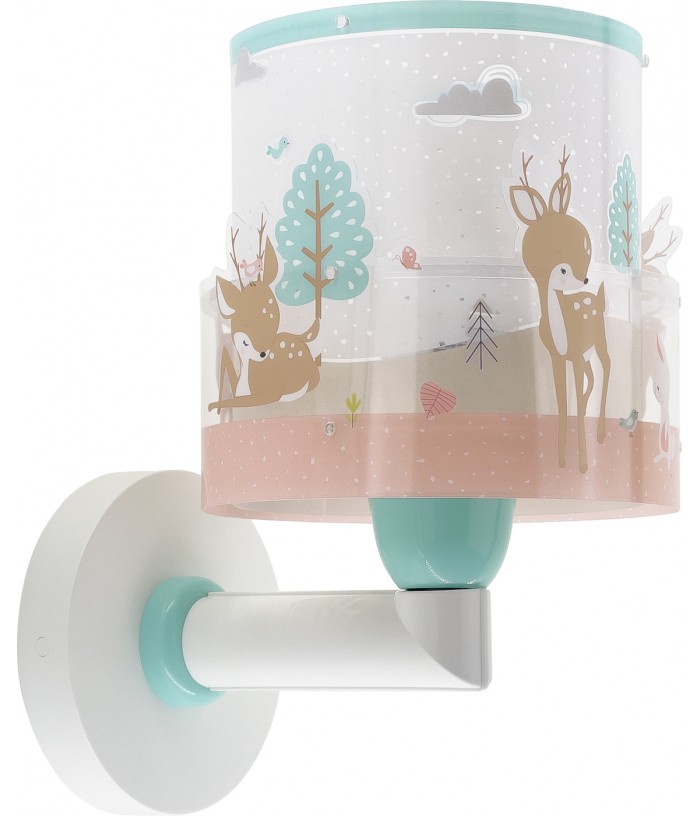 Aplique de pared infantil Loving Deer ciervo