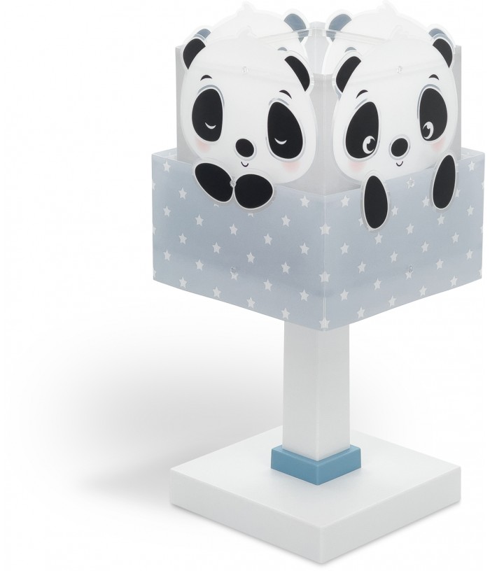 Lámpara de mesa infantil Panda azul