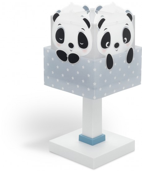 Lámpara de mesa infantil Panda azul