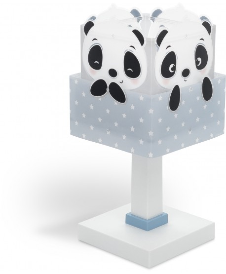 Lámpara de mesa infantil Panda azul