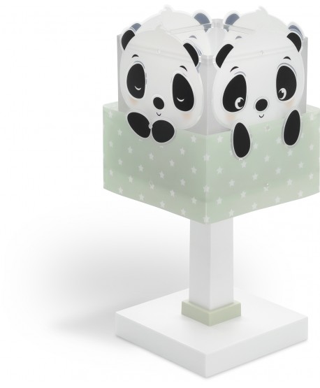 Lampada da comodino per bambini Panda verde