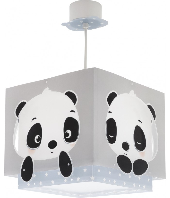 EGLO Enfants Applique Murale Panda Ours Motif Salle de Jeux Interrupteur Verre 