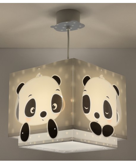 Lámpara de techo infantil Panda azul