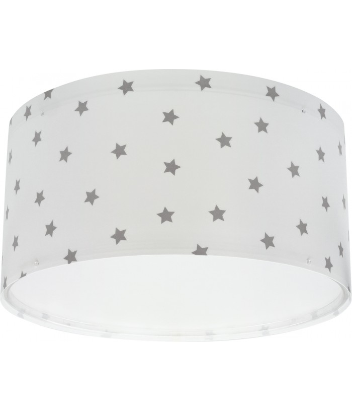 Plafon de teto infantil Star Light Estrela branco