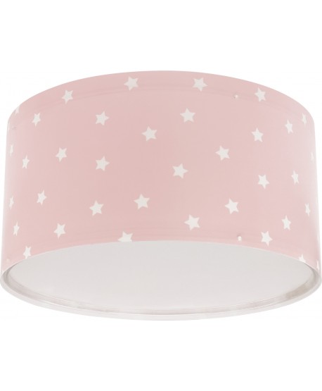 Plafon de teto infantil Star Light Estrela rosa