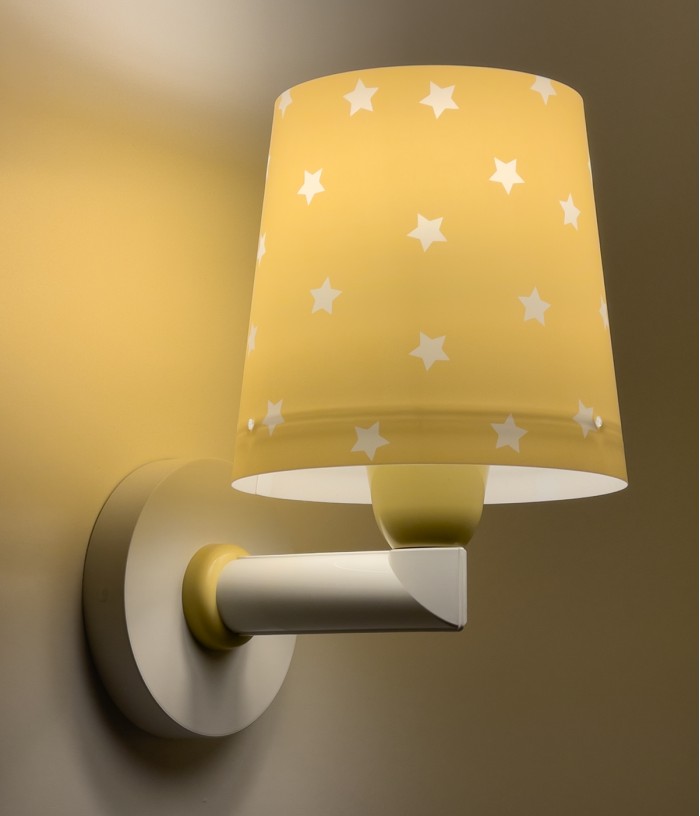 Candeeiro de parede Star Light Estrela amarelo