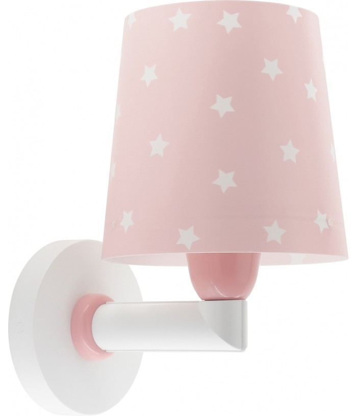 Candeeiro infantil de parede Star Light Estrela rosa