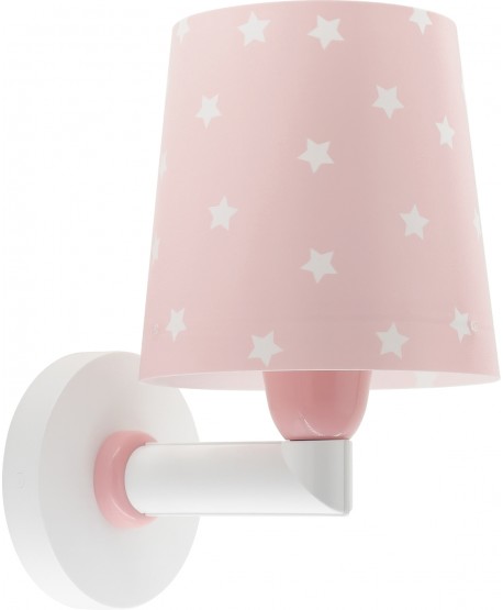 Candeeiro infantil de parede Star Light Estrela rosa