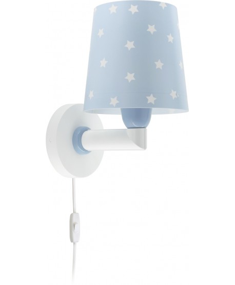 Candeeiro infantil de parede Star Light Estrela azul