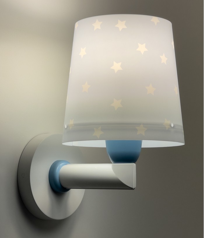 Candeeiro infantil de parede Star Light Estrela azul