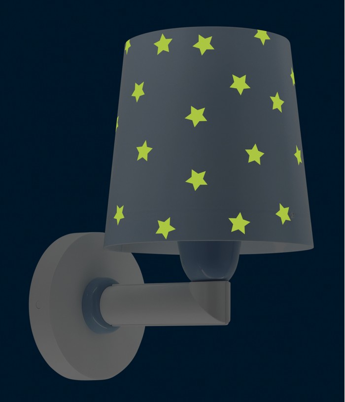 Candeeiro infantil de parede Star Light Estrela azul