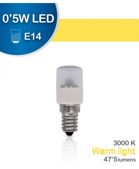 Lampadina LED E14 0,5W 2800k Calda - Luce notturna / Guida