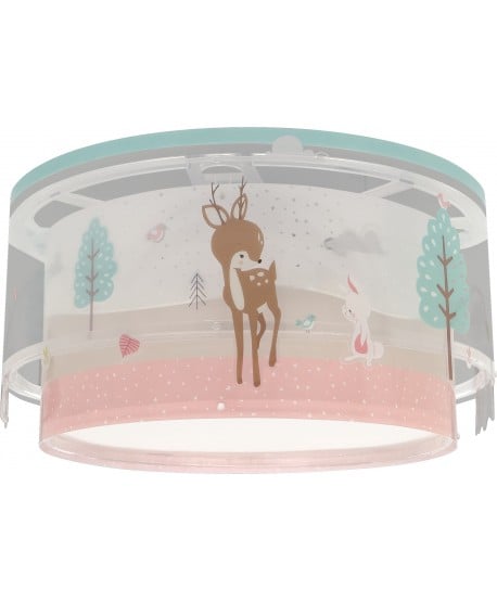 Plafon de teto infantil Loving Deer Cervo animais