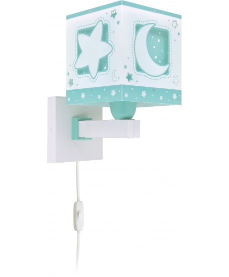 Children's wall lamp Moonlight green