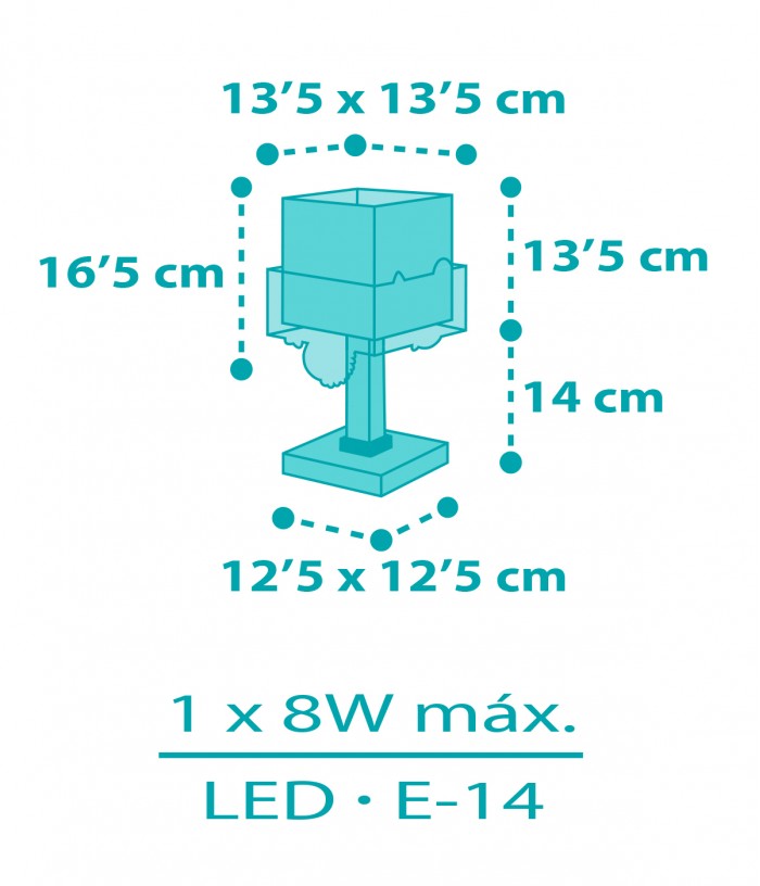 Children's table lamp Happy Jungle