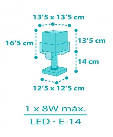 Children's table lamp Happy Jungle