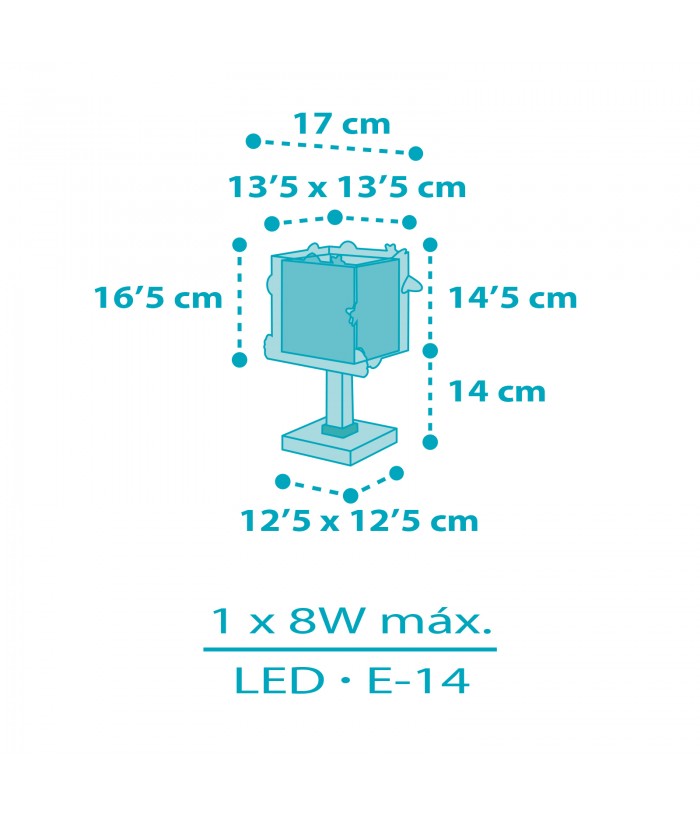 Lampada da tavolo per bambini Rocket Razzo