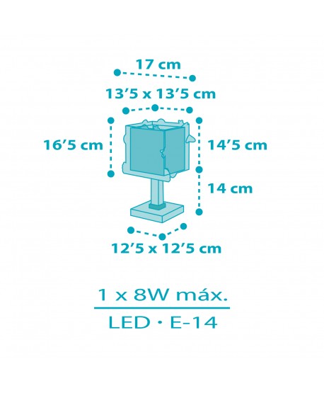 Lampada da tavolo per bambini Rocket Razzo