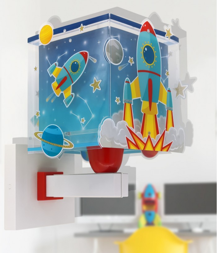 Aplique de pared infantil Cohete Rocket