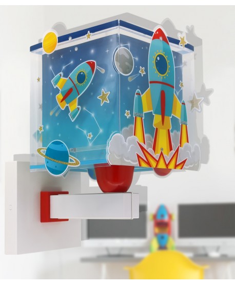 Aplique de pared infantil Cohete Rocket