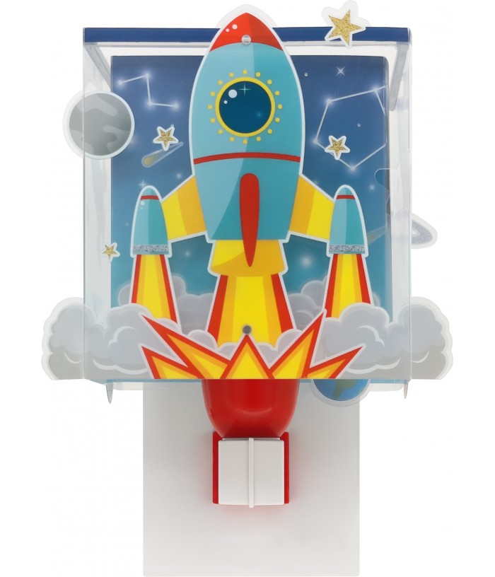 Aplique de pared infantil Cohete Rocket