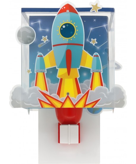 Aplique de pared infantil Cohete Rocket