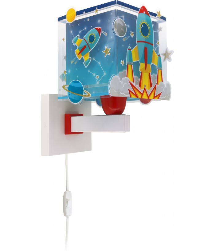 Aplique de pared infantil Cohete Rocket