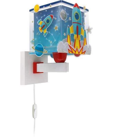 Aplique de pared infantil Cohete Rocket