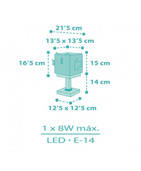 Lámpara de mesa infantil Little Dragon Pequeño Dragón