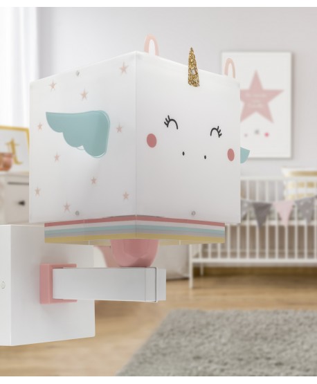 Aplique de pared infantil Little Unicorn Pequeño Unicornio