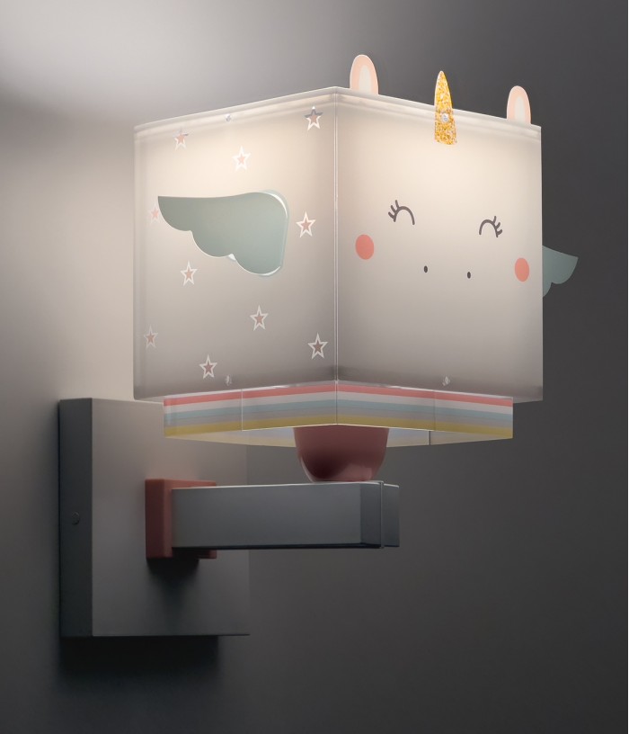 Aplique de pared infantil Little Unicorn Pequeño Unicornio